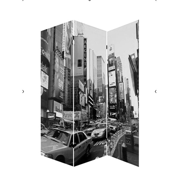 Palacedesigns 1 x 48 x 72 in. Wood Canvas New York City Screen Multi Color PA3686565 - main